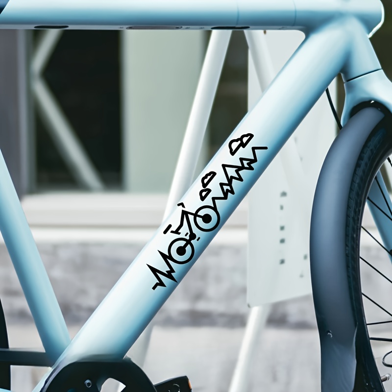 Mountain Biking Quotes - Cycling Heartbeat Sticker Bicycle Frame Decal