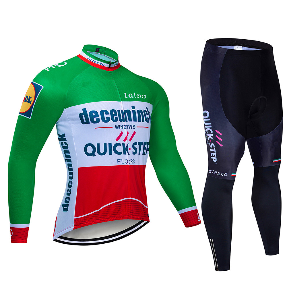 Quick step Cycling Jersey Set  - đánh giá và giá Mountain Biking Long Sleeve Shirt