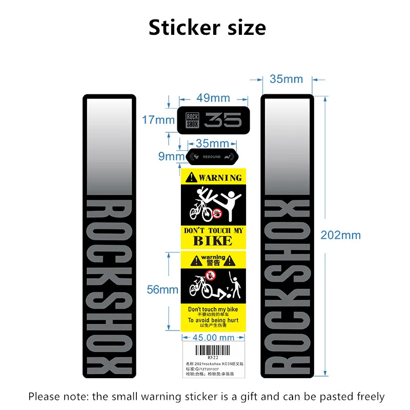 RockShox XC35 MTB Fork Sticker - đánh giá và giá Mountain Biking Quotes