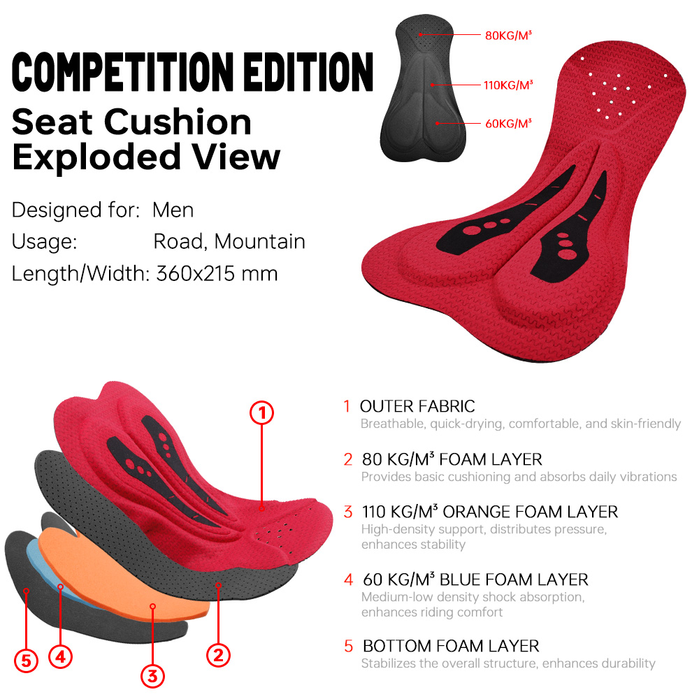 X-TIGER Men's Cycling Bib Shor - đánh giá và giá Xcm Mountain Biking