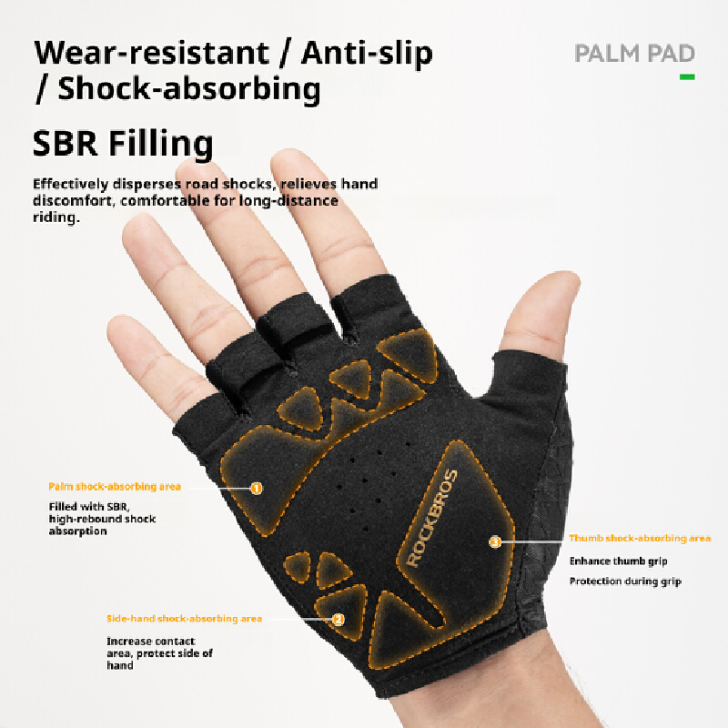 Rockbros X Gearhub Bicycle Pad - đánh giá và giá Mountain Biking Gloves Mens