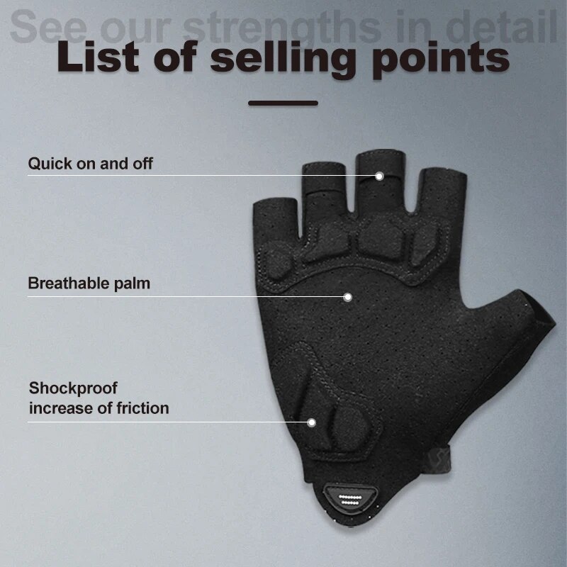 X-TIGER Cycling Gloves Half Fi - đánh giá và giá Mountain Biking Gloves Mens